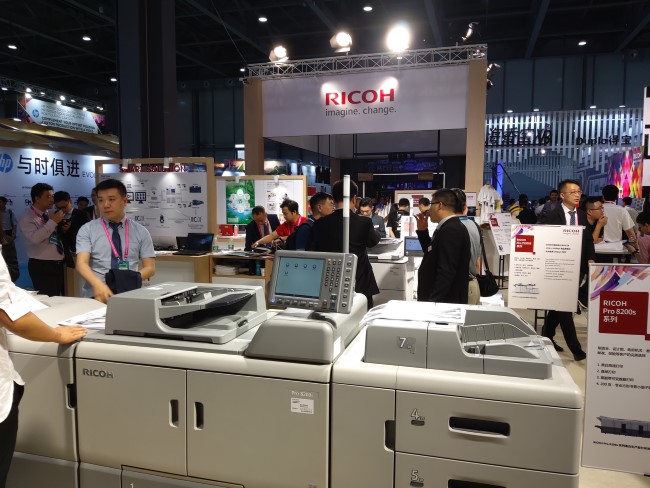 理光展區現場人氣爆棚