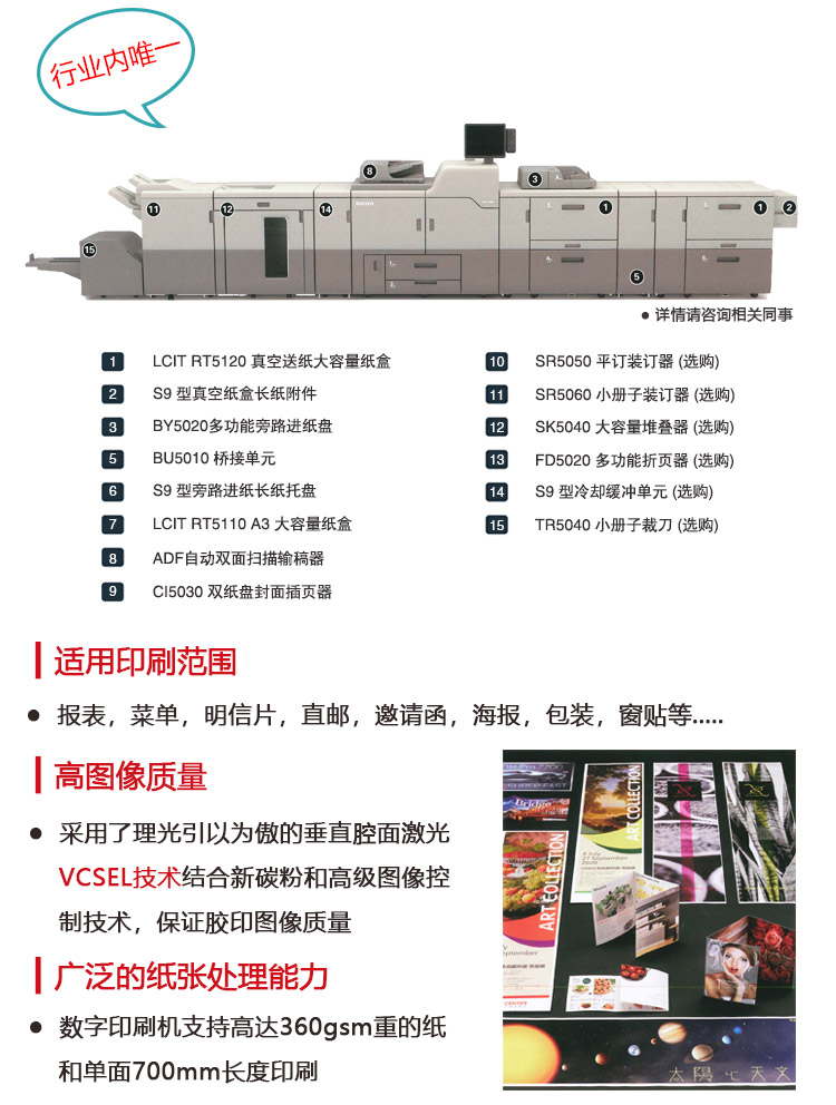 理光7200系列生產(chǎn)型印刷機(jī) 提高性能